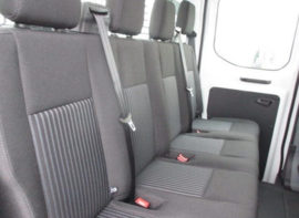 Maatwerk Ford Transit  Achterbank (dubbele cabine) STOF   2013>