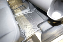 Automatten – Rubberen Schaalmatten – op Maat – Transit Custom (2013–2023) – Voorvoetruimte