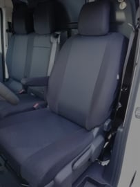 Maatwerk Autostoelhoes 1 x voorstoel + 1 x bank  Peugeot TRAVELLER (2+1)  STOF  2017>
