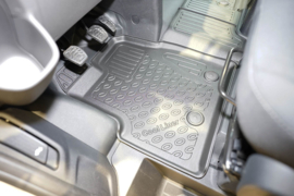 Automatten – Rubberen Schaalmatten – op Maat – Transit Custom (2013–2023) – Voorvoetruimte
