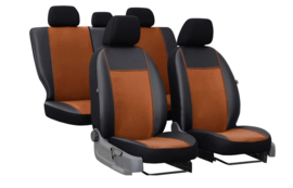 Maatwerk Nissan Exclusive/Alcantara - Complete stoelhoesset - KUNSTLEER