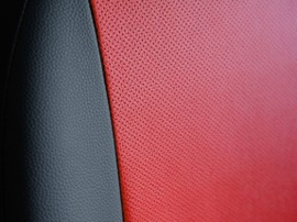 Maatwerk Dacia PERLINE - Complete stoelhoesset - geperforeerd KUNSTLEER