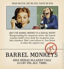 Barrel Monkey's Red Heads Shiraz 2015