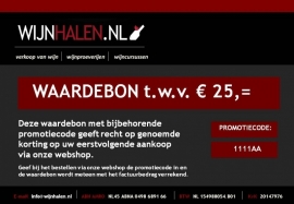 Waardebon 25,-