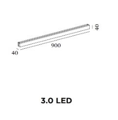 Wever & Ducre MIRBI LONG IP44 wandlampen 3.0