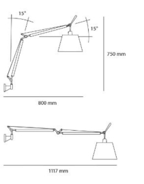 Artemide Tolomeo Basculante Wand