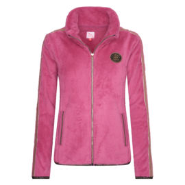Imperial Riding Fleece Jacket Furry Chic Flower Pink