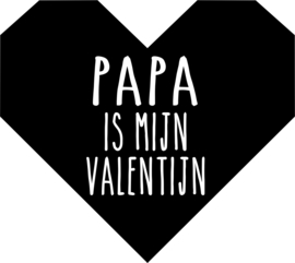 strijkapplicatie papa is mijn valentijn