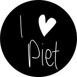 Strijkapplicatie i love piet