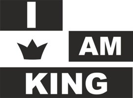 strijkapplicatie I am king