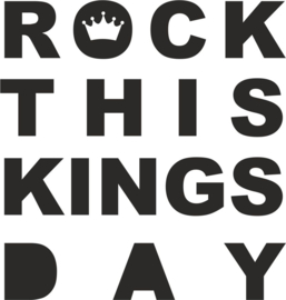 strijkapplicatie Rock this kingsday