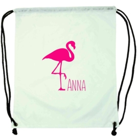 Rugzakje Flamingo met naam