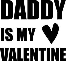 strijkapplicatie daddy is my valentine hartje