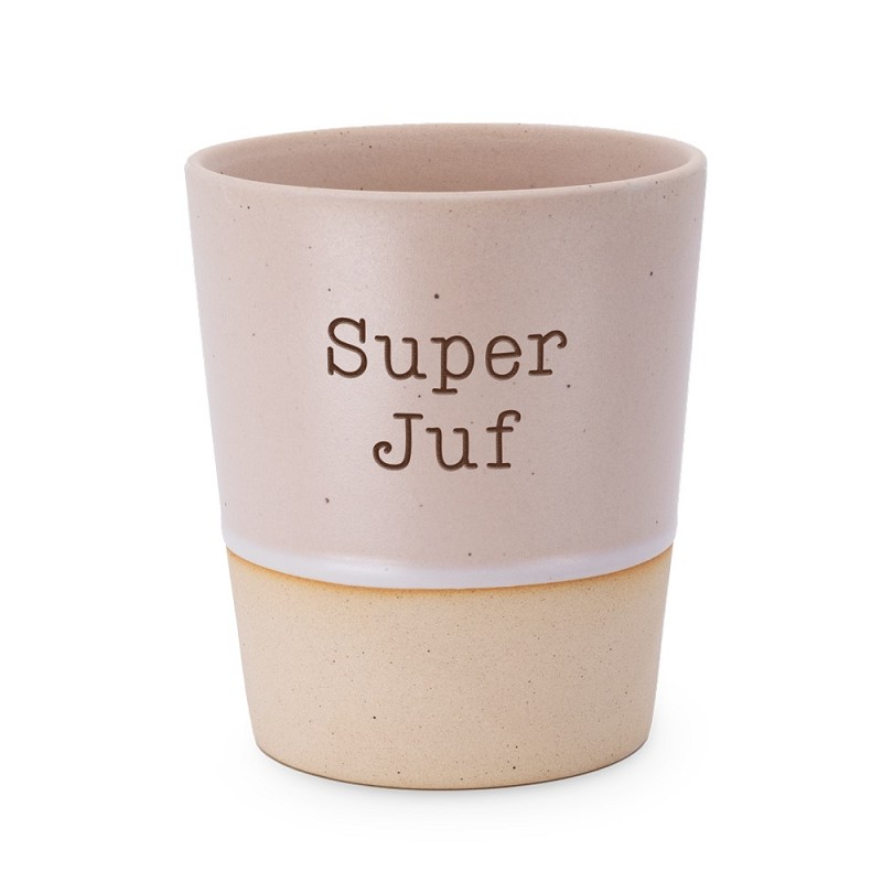 Mok | Super juf | geglazuurd