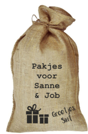 Jute zak - pakjes voor ...