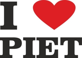 I love Piet rood hart