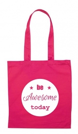 linnen tas - be awesome today