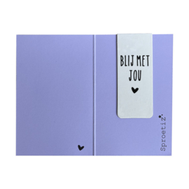Boekenlegger met kadokaartje
