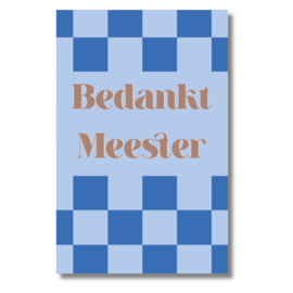 kadokaartje juf - bedankt meester - ruit