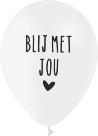 Ballon 'blij met jou'