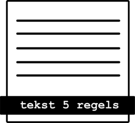 tekst 5 regels