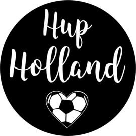 Strijkapplicatie EK 'Hup Holland' hart