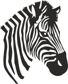 strijkapplicatie Zebra