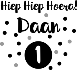 Hiep Hiep Hoera confetti