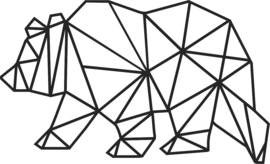 strijkapplicatie beer geometrisch