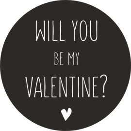 strijkapplicatie Will you be my Valentine?