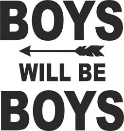 strijkapplicatie boys will be boys