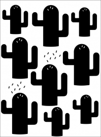 Muursticker Cactussen