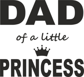 strijkapplicatie Dad of al little princess