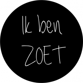 Strijkapplicatie Ik ben zoet