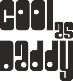 strijkapplicatie cool as daddy