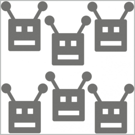 Strijkapplicaties strooi robotjes