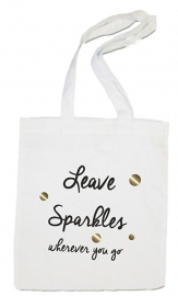 linnen tas - leave sparkles wherever you go