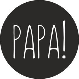 strijkapplicatie papa! cirkel strak