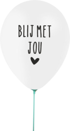 Ballon 'blij met jou'