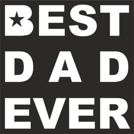 strijkapplicatie best dad ever ster