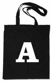 linnen tas - letter