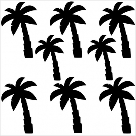 Strijkapplicatie strooi palmbomen