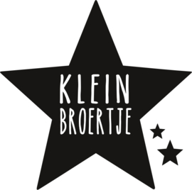 strijkapplicatie klein broertje sterren