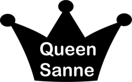 strijkapplicatie kroontje queen  naam