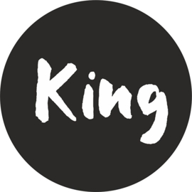 strijkapplicatie king cirkel