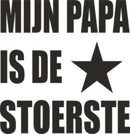 strijkapplicatie mijn papa is de stoerste