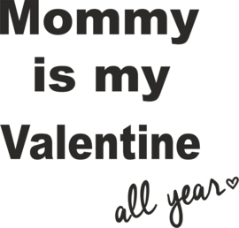 strijkapplicatie Mommy is my valentine