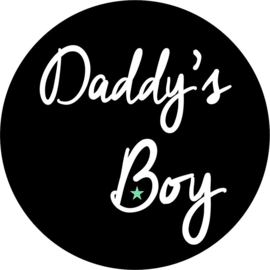 strijkapplicatie daddy's boy cirkel