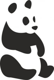 strijkapplicatie Pandabeer