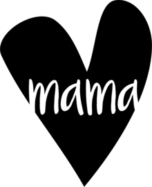 strijkapplicatie hart mama 2